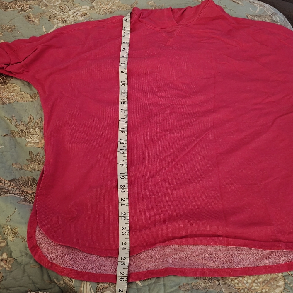 Pink The North Face Lightweight Hoodie, Slit Sides, Oversized, Size Small - Picture 4 of 6